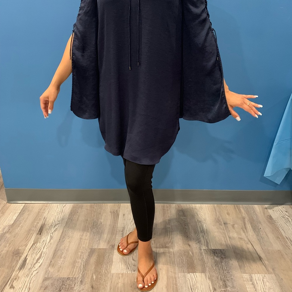 Haute Hippie Long sleeve lace up tunic